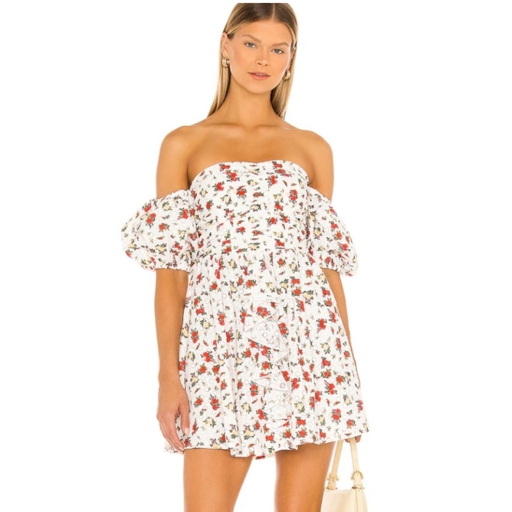Majorelle adelina mini dress in sangria sun size Large